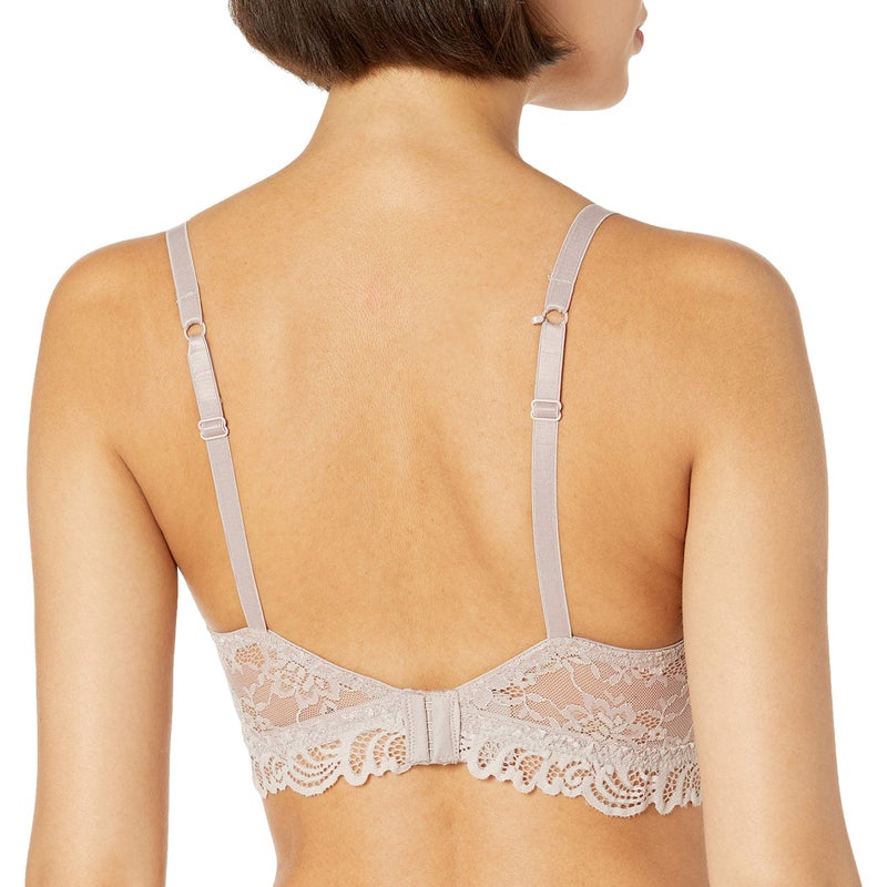 Bali Womens Lace Desire Wireless Bra, Lacy Full-coverage Wirefree Convertible Full Coverage Bra, Evening Blush, 3X-Large US - Image 3